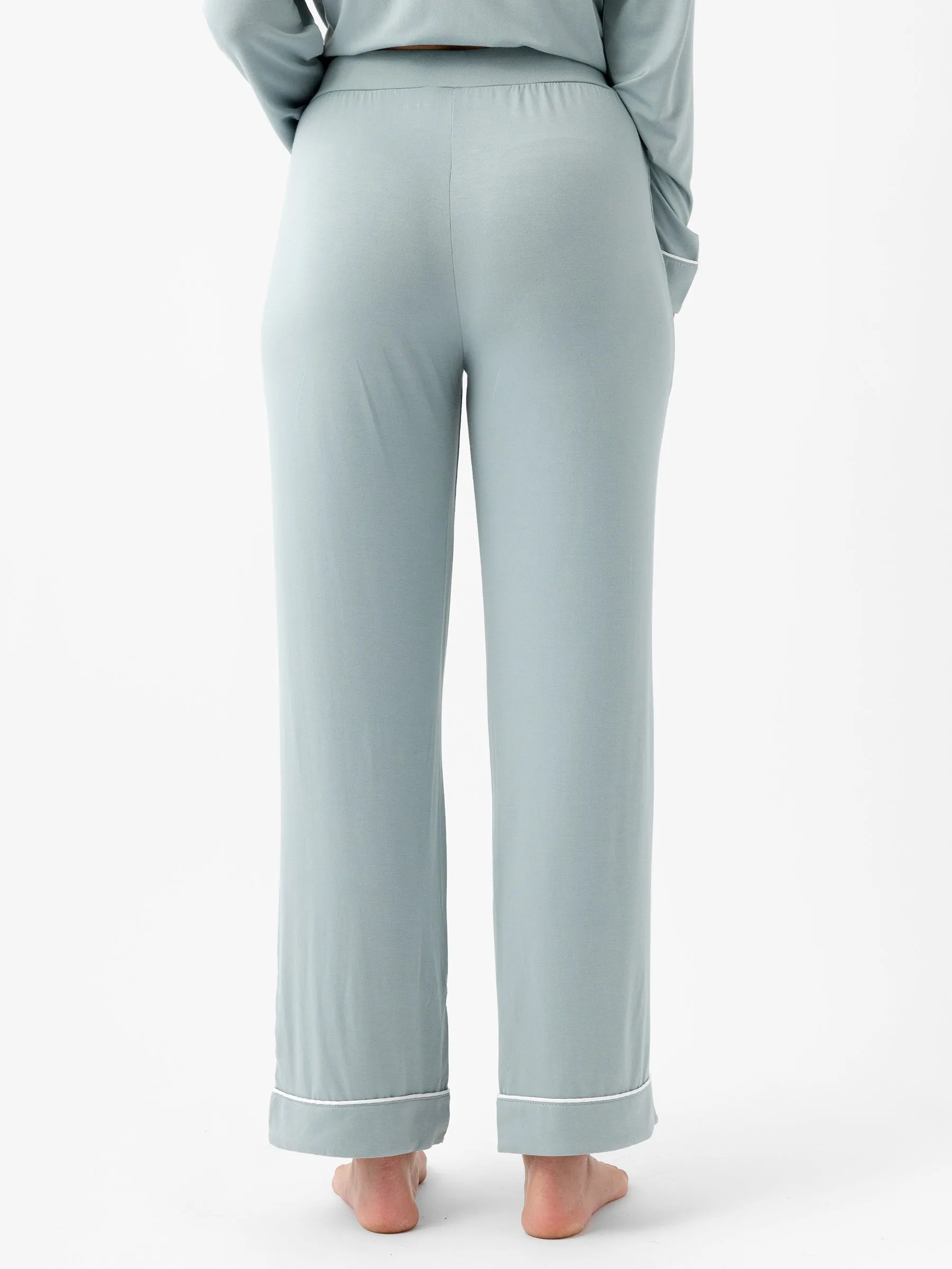 Women's Bamboo Stretch-Knit Short Sleeve & Pant Pajama Set