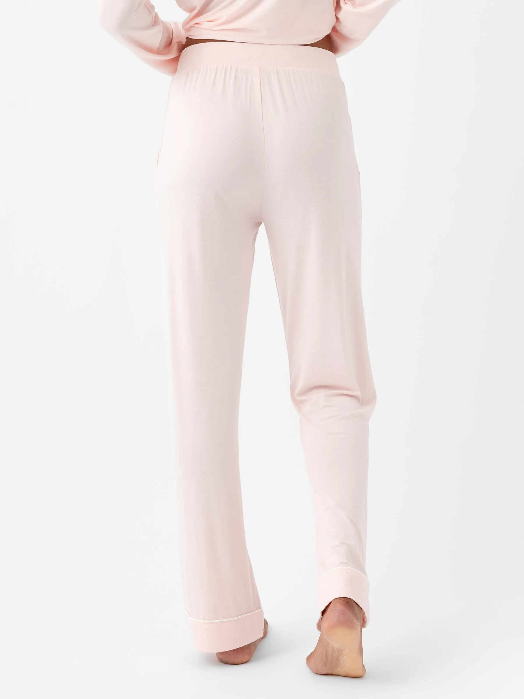 Women's Bamboo Stretch-Knit Short Sleeve & Pant Pajama Set