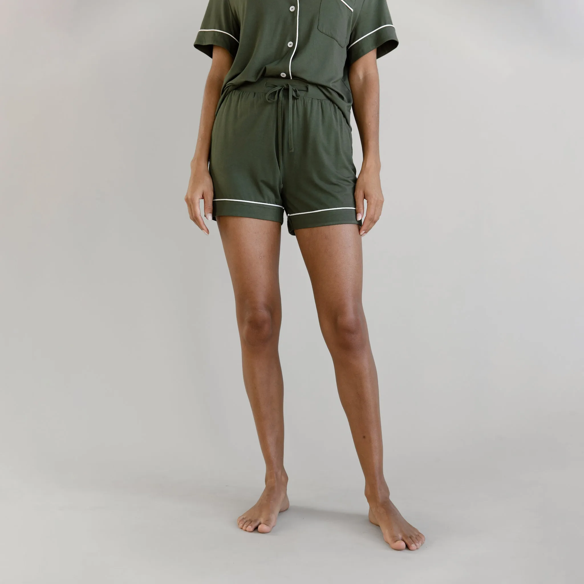 Women's Bamboo Stretch-Knit Short Sleeve Pajama Set