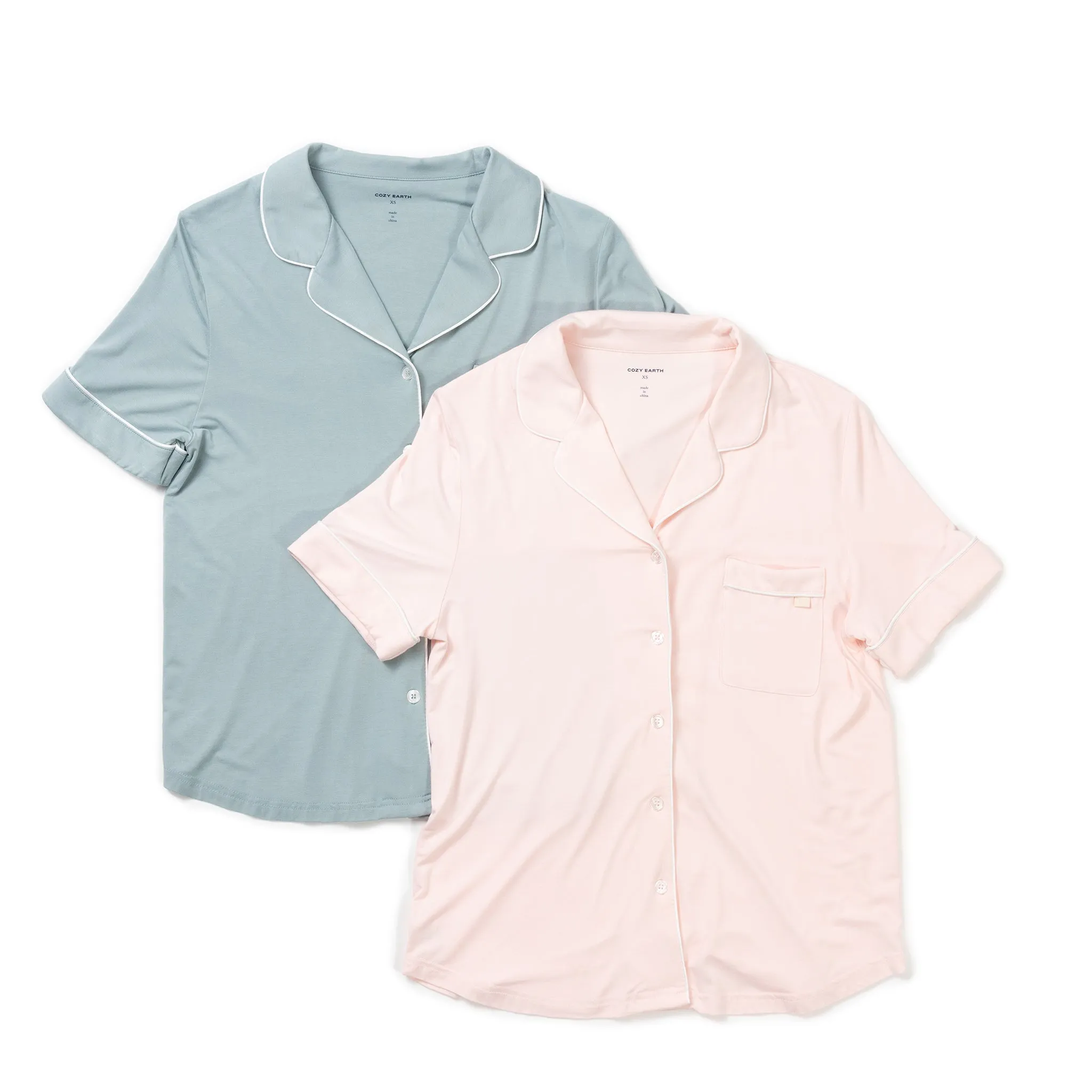 Women's Bamboo Stretch-Knit Short Sleeve Pajama Set