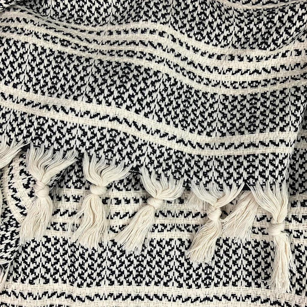Woven Stripe Turkish Throw by SLATE   SALT