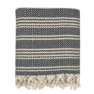Woven Stripe Turkish Throw by SLATE   SALT