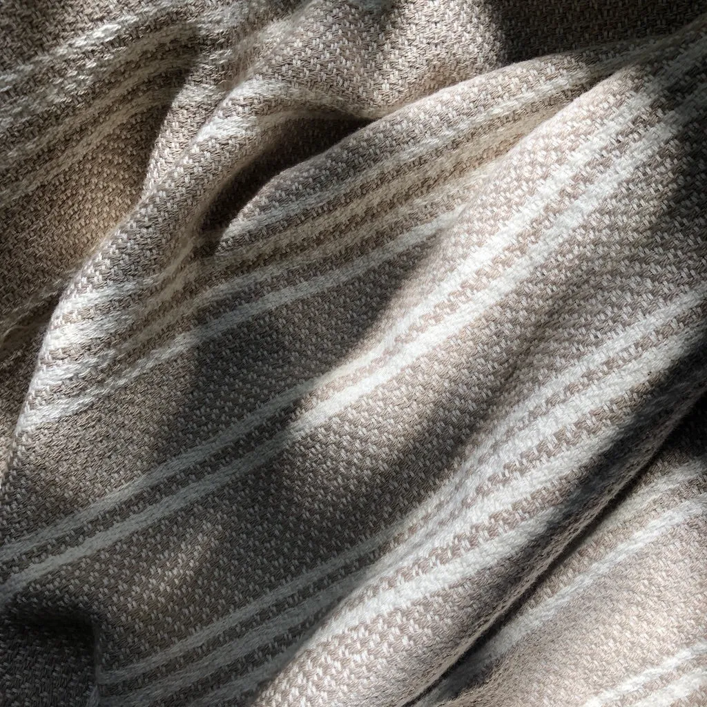Woven Stripe Turkish Throw by SLATE   SALT