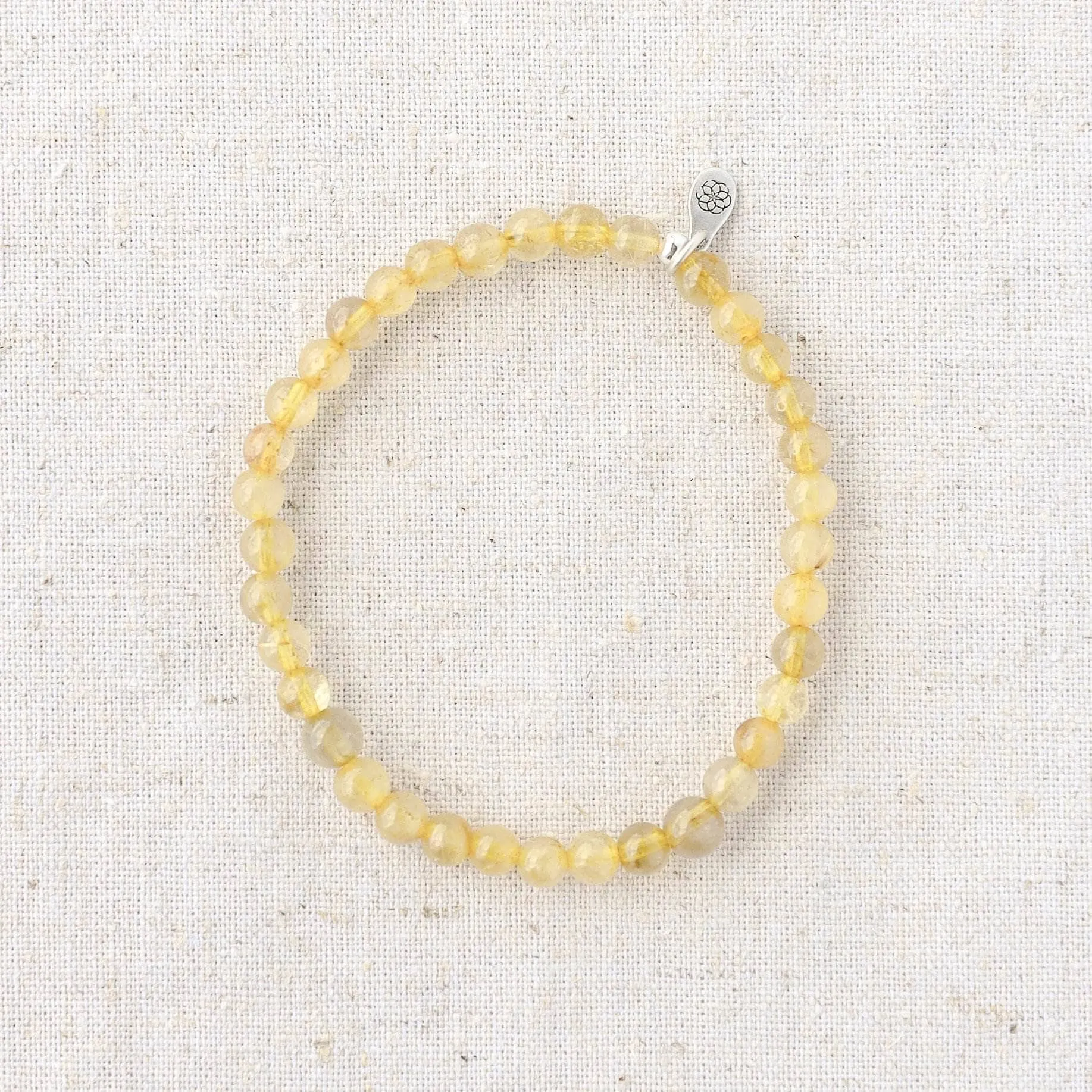 Yellow Rutilated Quartz Energy Bracelet by Tiny Rituals