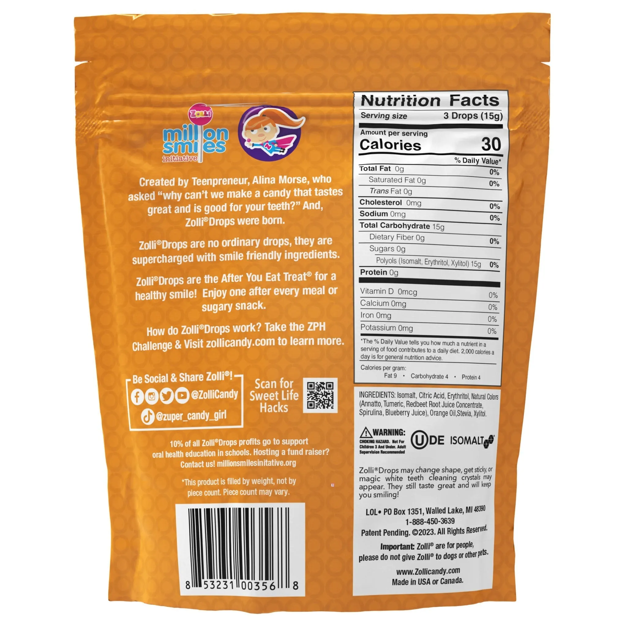 Zolli Drops Assorted Fruit Flavors (3 Sizes) (Copy)