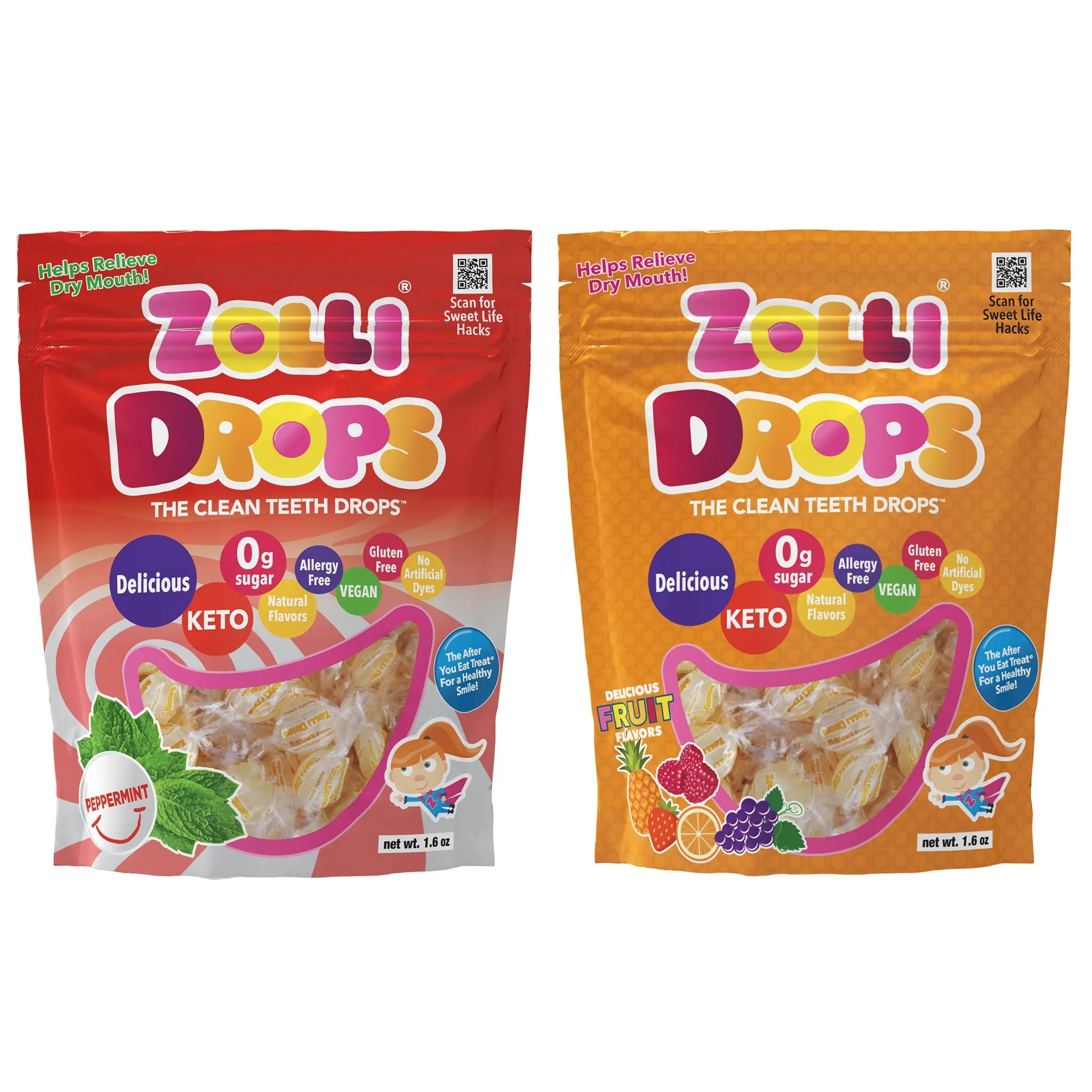 Zolli Drops Assorted Fruit Flavors (3 Sizes) (Copy)
